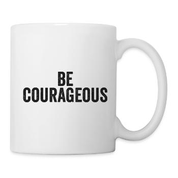 Sei mutig Josua 1:9 Christ Jesus - Tasse - Weiß - Rechts