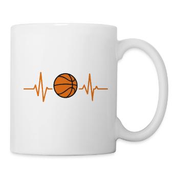 Cerceau de battement de cœur - Mug blanc - blanc - Droite