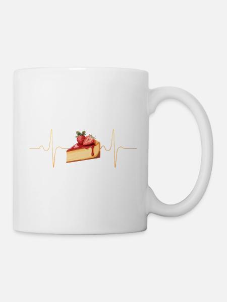 Kuchen - Tasse - Weiß