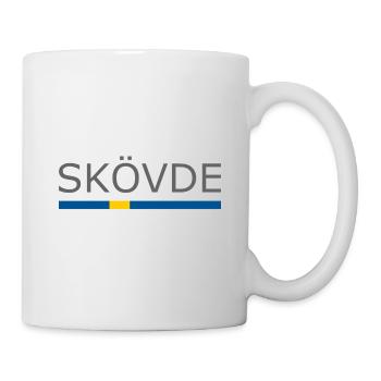 Drapeau de la Suède - Skövde - Sverige - Schweden - Mug blanc - blanc - Droite