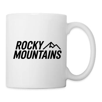 Rocky Mountains - Souvenir-Design - Tasse - Weiß - Rechts