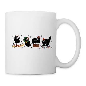 Kawaii Cats Christmas Parade, Kittens  - Mug - white - Right