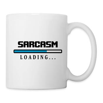 Sarcasm Loading Ladebalken Spruch - Tasse - Weiß - Rechts