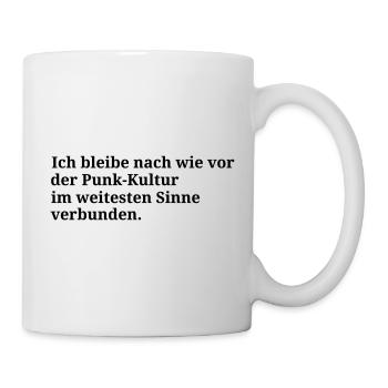 Punk-Kultur - Tasse - Weiß - Rechts