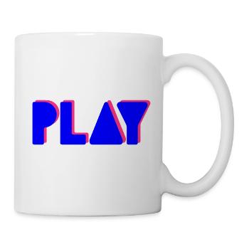 Press Play – Musique Party DJ Shirt Style Club - Mug blanc - blanc - Droite