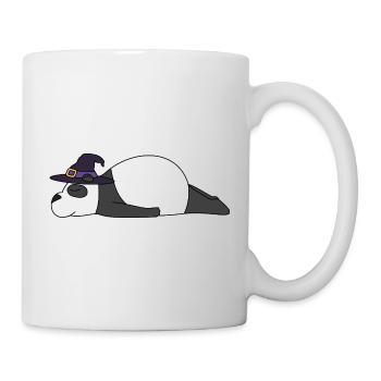 Sleepy Witch Panda Halloween-Vibes - Tasse - Weiß - Rechts