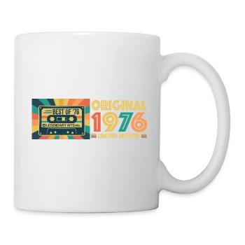 Retro Kassette 1976 Limitierte Edition - Tasse - Weiß - Rechts
