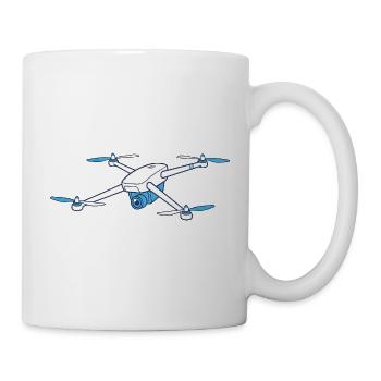 Lustiger Drohnenpilot Cartoon Hobbypilot - Tasse - Weiß - Rechts