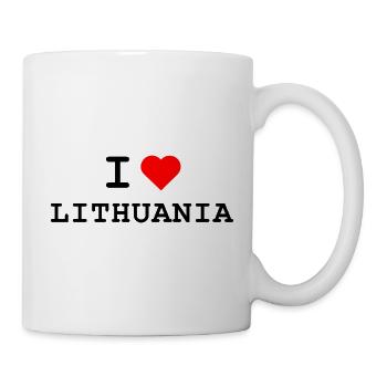 Ich liebe Litauen - I love Lithuania - Tasse - Weiß - Rechts