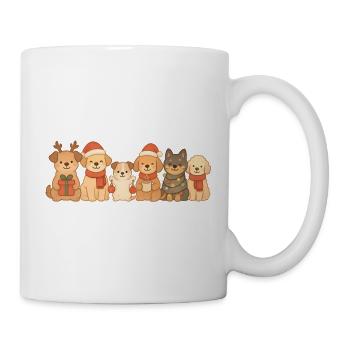 Hunde, Kinder, Jungen, Mädchen, Weihnachten, Hunde - Tasse - Weiß - Rechts