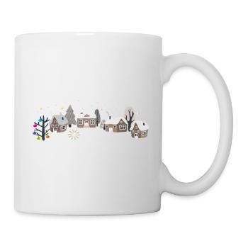 Weiße Weihnachten - Tasse - Weiß - Rechts