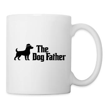 Der Hundevater Horizontale Fedora-Hundekunst - Tasse - Weiß - Rechts
