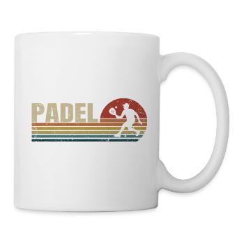 Padel Retro Sunset - Mug blanc - blanc - Droite