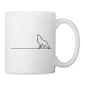 Wolf Outline - Mug - white - Right