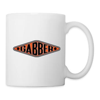 Gabber Shirt - Hardcore Techno Rave Vibes - Mug - white - Right
