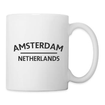 Amsterdam – Netherlands Textdesign - Mug - white - Right