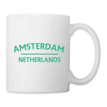 Amsterdam – Netherlands Textdesign - Mug - white - Right