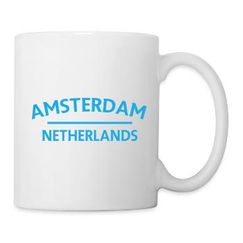 Amsterdam – Netherlands Textdesign - Mug - white - Right