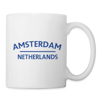 Amsterdam – Netherlands Textdesign - Mug - white - Right