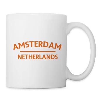 Amsterdam – Netherlands Textdesign - Mug - white - Right