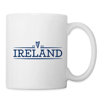 Ireland - Irland - Ire - irisch - Harfe - Tasse - Weiß - Rechts
