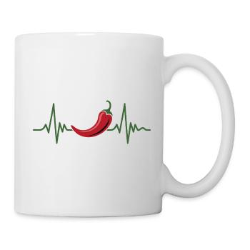 Heartbeat Chili Design - Mug - white - Right