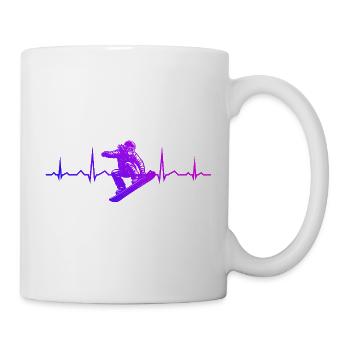 Ambiances snowboard pour snowboard - Mug blanc - blanc - Droite