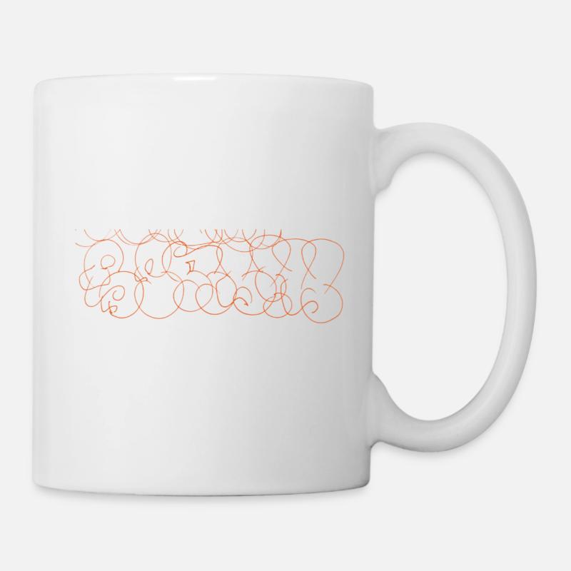 Berlin Graffiti Souvenir Throw - up - Tasse - Weiß