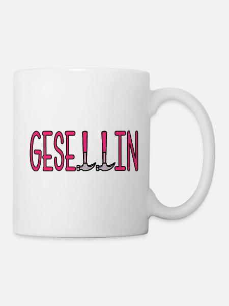 Handwerkerin Gesellin - Tasse - Weiß