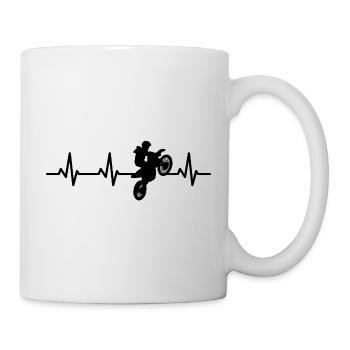 Heart Line Motocross Riders - Mug - white - Right