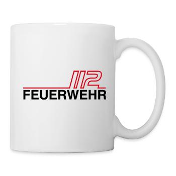 Fire Brigade 112 Neon Lines - Mug - white - Right