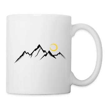 Berge Wandern Berg Natur - Tasse - Weiß - Rechts