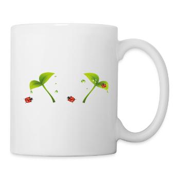 Coccinelle - Mug blanc - blanc - Droite