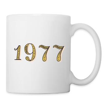 1977 Vintage 1977 Geburtstagsgeschenk - Tasse - Weiß - Rechts