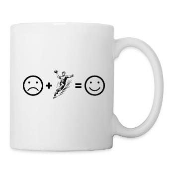 Clear handball motif for every day for men - Mug - white - Right