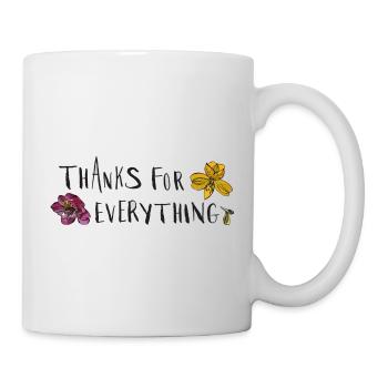 Danke Für Alles  - Tasse - Weiß - Rechts