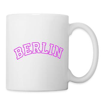 Neon Berlin Bogen Typografie - Tasse - Weiß - Rechts