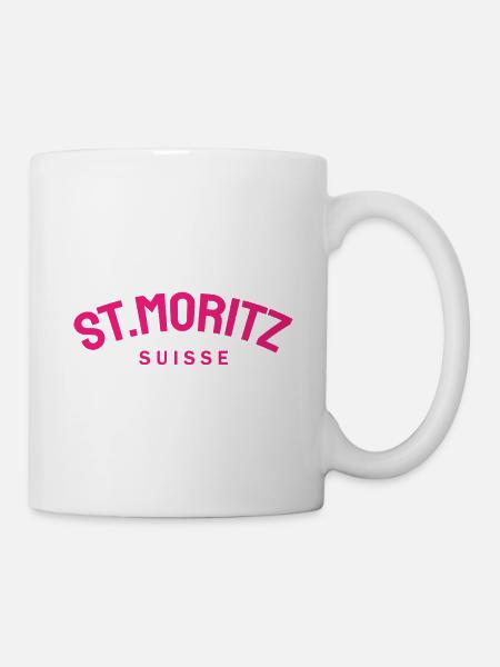 St. Moritz - Suisse - Schweiz - Swiss - Tasse - Weiß