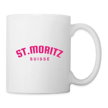 St. Moritz - Suisse - Switzerland - Swiss - Mug - white - Right