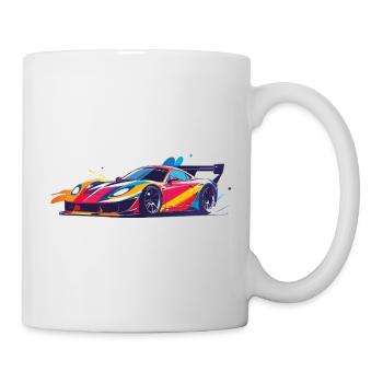 cool drift car racing body art - Mug - white - Right