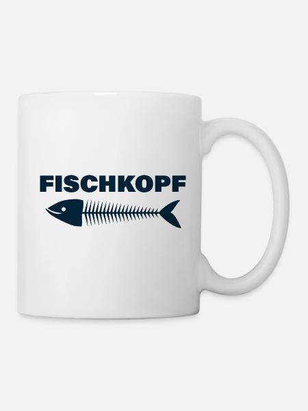 FISCHKOPF - Tasse - Weiß