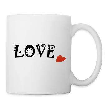 LOVE - Tasse - Weiß - Rechts