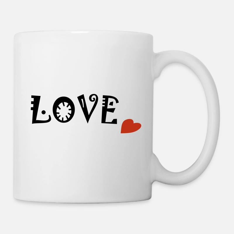 LOVE - Tasse - Weiß