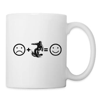 Snowboard Motiv für echte Liebhaber - Tasse - Weiß - Rechts