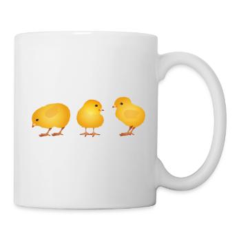 Chick – Cute Spring and Easter Motif - Mug - white - Right