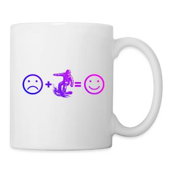 Ambiances snowboard pour snowboard - Mug blanc - blanc - Droite