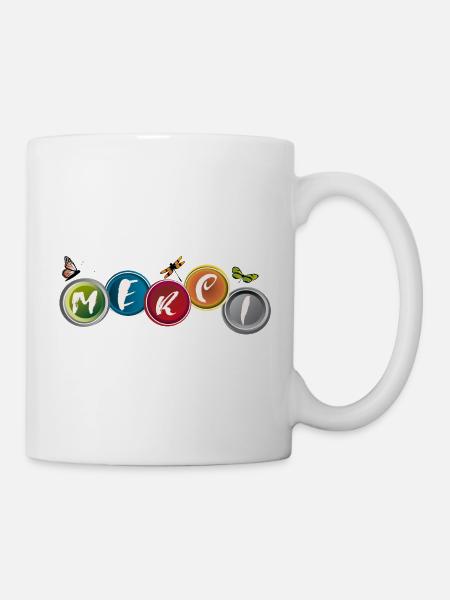 Merci  - Tasse - Weiß