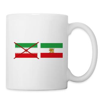 Löwen- und Sonnenemblem - Tasse - Weiß - Rechts