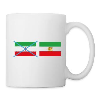 Zerschlagene Iran-Flaggen - Tasse - Weiß - Rechts
