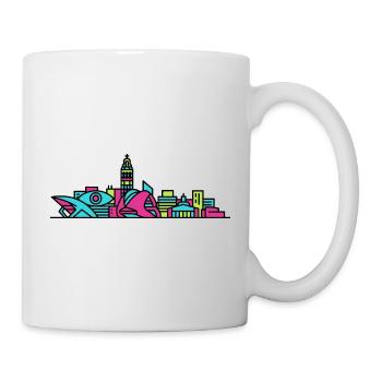 Valencia City Skyline Arts and Sciences Line Art - Mug - white - Right